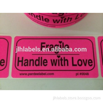 2x4 FRAGILE Handle with LOVE Labels 500 Labels/Roll